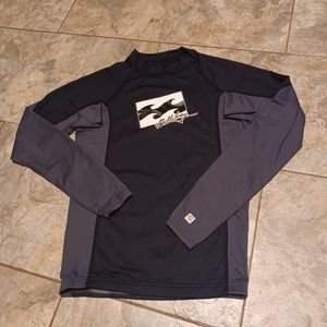 Billabong Boys All Day Wave Performance Fit Long Sleeve Rashguard Medium